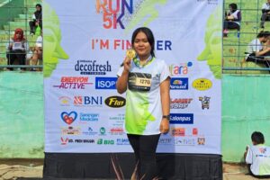 Anggie Angesti Fitri, mahasiswa Teknik Informatika S-1 ITN Malang masuk nominasi Finisher Fun Run 5K, Whiz Prime Anniversary Run 5K