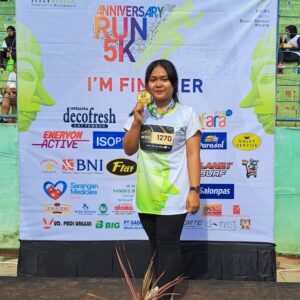 Anggie Angesti Fitri Mahasiswa ITN Malang Masuk Nominasi Finisher Fun Run 5K