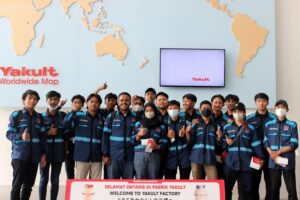 Himpunan Mahasiswa Teknik Mesin S-1, ITN Malang melakukan kunjungan industri ke PT Yakult Indonesia Persada Mojokerto