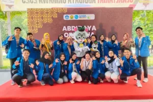 Tim PPK Ormawa ITN Malang saat mengikuti gelaran Abdidaya PPK Ormawa 2023 di Jember