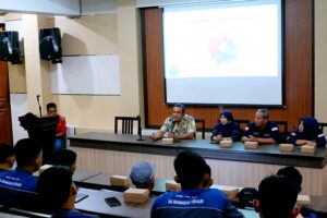 Kaprodi Teknik Mesin S-1 ITN Malang, Dr. Eko Yohanes Setyawan, ST., MT., menerima rombongan SMK Muhammadiyah 1 Kepanjen