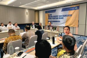 Rektor ITN Malang, Awan Uji Krismanto, ST., MT., Ph.D., memberi sambutan pada acara paparan swakelola kerja sama antara ITN Malang dengan Dinas PUPR Kabupaten Mahakam Ulu