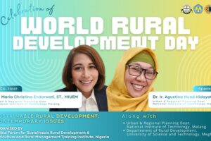 Dosen PWK ITN Malang menjadi co-host, dan pembicara dalam perayaan World Rural Development Day 2026