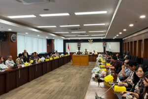 Suasana rapat ekspose penetapan lokasi pengadaan tanah Mahakam Ulu di Ruang Rapat Tepian Kantor Gubernur Kaltim
