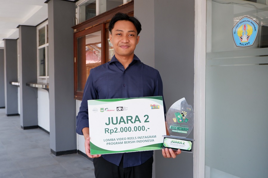 Kreatif dan Peduli Lingkungan! Content Creator ITN Malang Sabet Juara 2 Lomba Reels Instagram Bersih Desa
